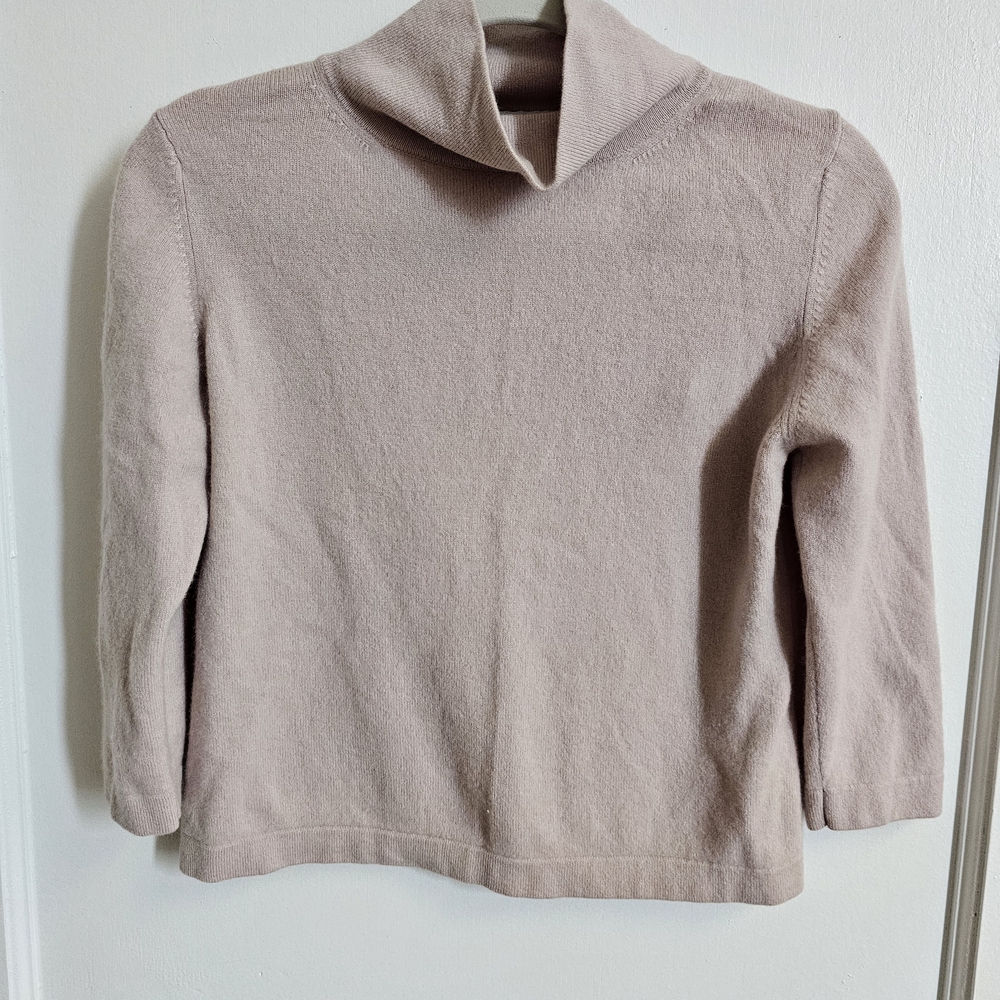 Valerie Stevens Soft Beige Cowl Neck Sweater